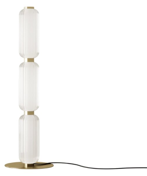 Stojací Lampa Aromas del Campo, Elma, stmívatelné, Zlatá / mosazná, Obývací pokoj, Sklo, Design