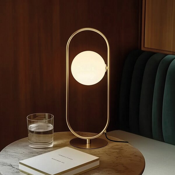 Stolní lampa Aromas del Campo, Abbacus, Zlatá / mosazná, Obývací pokoj, Kov, Moderní