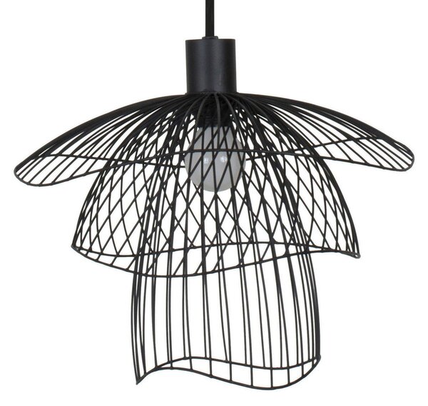 Závěsná svítidlo Forestier, Papillon XS, stmívatelné, Černá, Obývací pokoj, Kov, Design