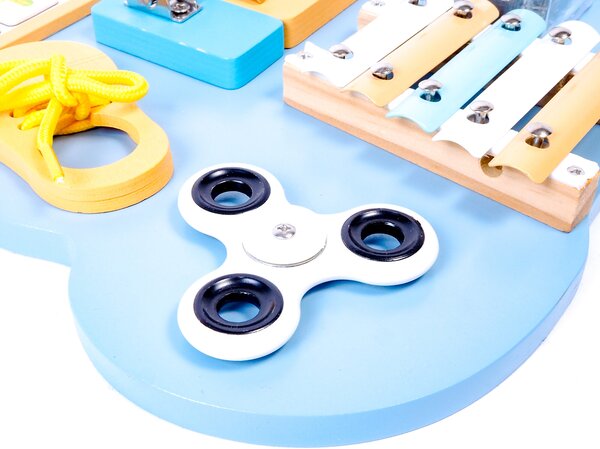 Aga4Kids Montessori dřevěná tabule Medvěd Modrý