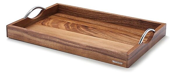 Continenta C4867 - Podnos s kovovými úchyty 53x36 cm akát