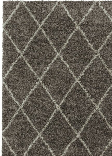 Kusový koberec Alvor Shaggy 3401 taupe - 60 x 110 cm