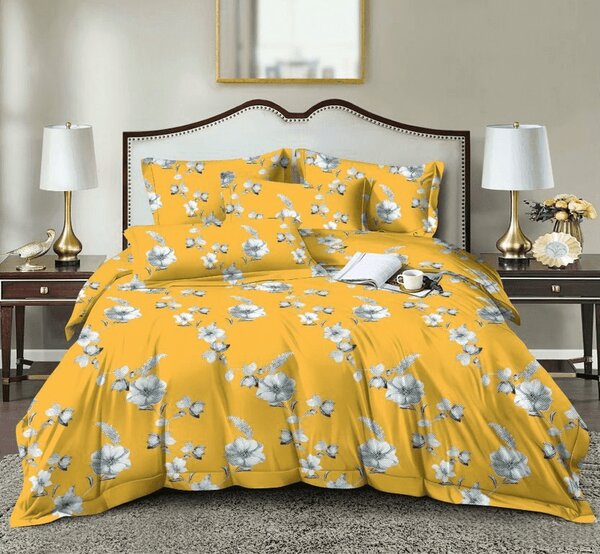 Povlečení z mikrovlákna YELLOW ROSE žluté Rozměr povlečení: 70 x 90 cm | 140 x 200 cm