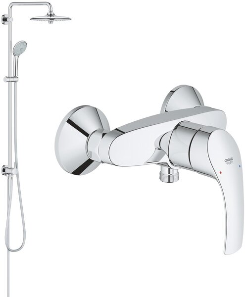 Sada sprchová sada Grohe Euphoria 27421002, sprchová baterie Grohe Eurosmart 33555002