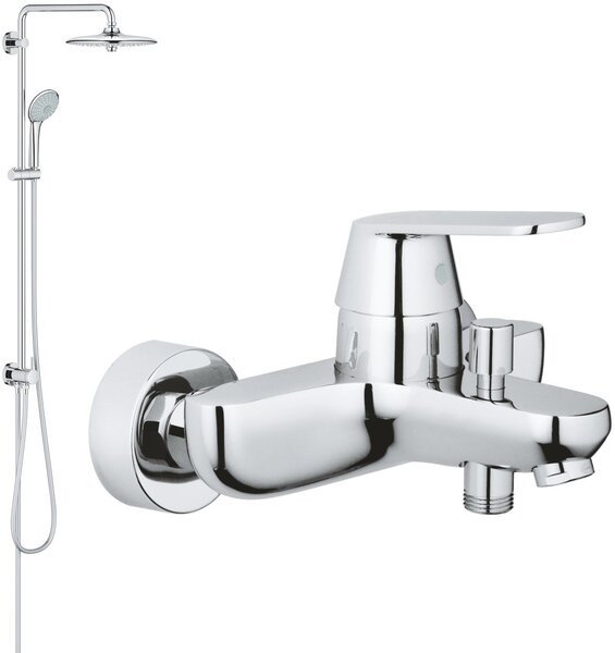 Sada sprchová sada Grohe Euphoria 27421002, vanová baterie Grohe Eurosmart Cosmopolitan 32831000