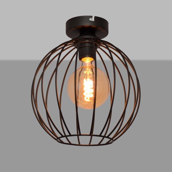 Přisazený lustr MERCURE 1xE27/15W/230V pr. 24 cm černá