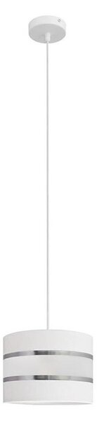 Lustr na lanku HELEN 1xE27/15W/230V pr. 20 cm bílá