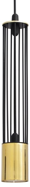 LED Lustr na lanku BARS 3xGU10/4,8W/230V černá/zlatá