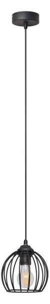 Lustr na lanku MERCURE 1xE27/15W/230V pr. 16 cm černá