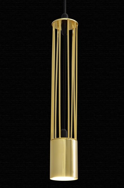 LED Lustr na lanku BARS 3xGU10/4,8W/230V zlatá