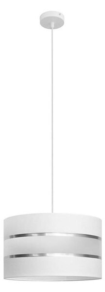 Lustr na lanku HELEN 1xE27/15W/230V pr. 35 cm bílá