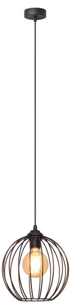 Lustr na lanku MERCURE 1xE27/15W/230V pr. 24 cm černá