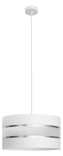 Lustr na lanku HELEN 1xE27/15W/230V pr. 40 cm bílá