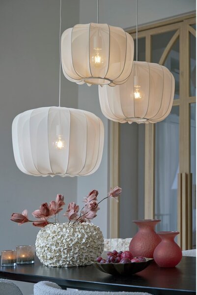 Krémové stropní svítidlo ø 50 cm Plumeria – Light & Living