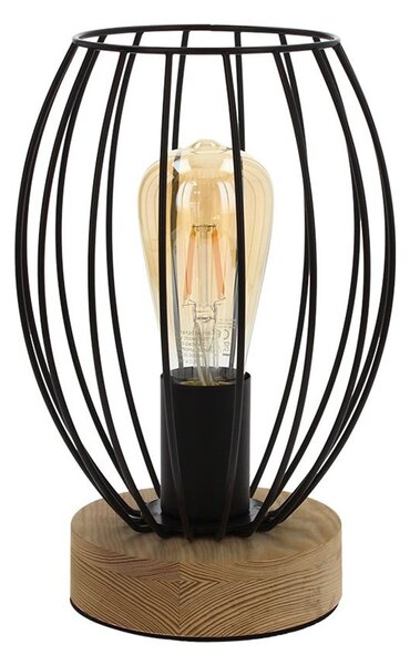 Spot-Light DO84449174 - Stolní lampa GUNNAR 1xE27/25W/230V dub
