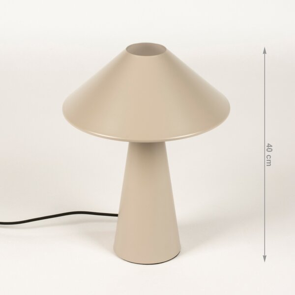 Stolní designová lampa Lucianno Taupe (LMD)