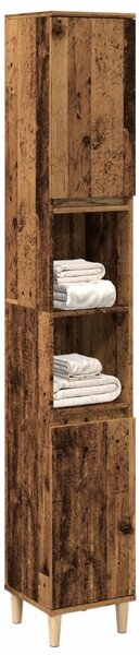 Koupelnová skříňka old wood 30 x 30 x 190 cm kompozitní dřevo