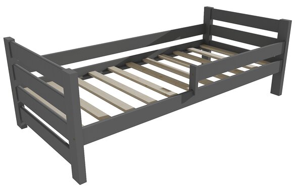Vomaks Dětská postel se zábranou VMK012E KIDS Rozměr: 90 x 200 cm, Barva: barva šedá
