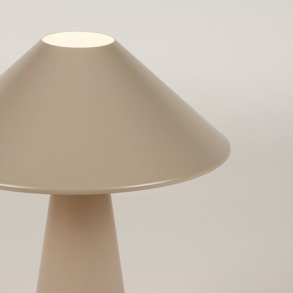 Stolní designová lampa Lucianno Taupe (LMD)
