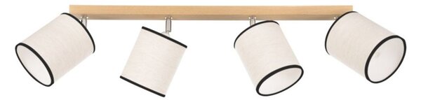 Spot-Light 66791474 - Stropní bodové svítidlo BOHO 4xE27/25W/230V dub