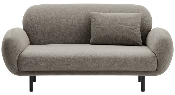 Micadoni Šedá bouclé dvoumístná pohovka Poppy 148 cm
