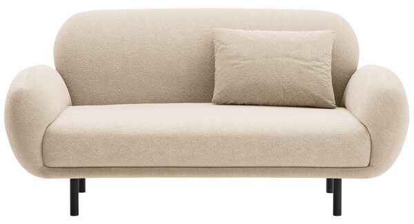 Micadoni Béžová bouclé dvoumístná pohovka Poppy 148 cm