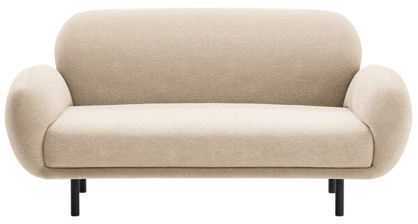 Micadoni Béžová bouclé dvoumístná pohovka Poppy 148 cm
