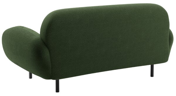 Micadoni Zelená bouclé dvoumístná pohovka Poppy 148 cm