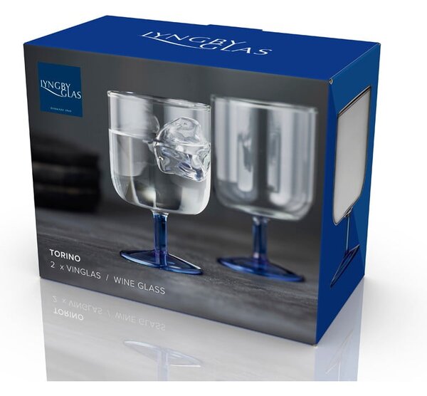 Sklenice na víno v sadě 2 ks 300 ml Torino – Lyngby Glas