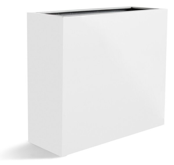 Argento, dělící květináč Barva květináče: Matně bílá, Rozměry: 69x26x64 cm