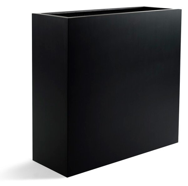 Argento, dělící květináč Barva květináče: Černá, Rozměry: 69x26x64 cm