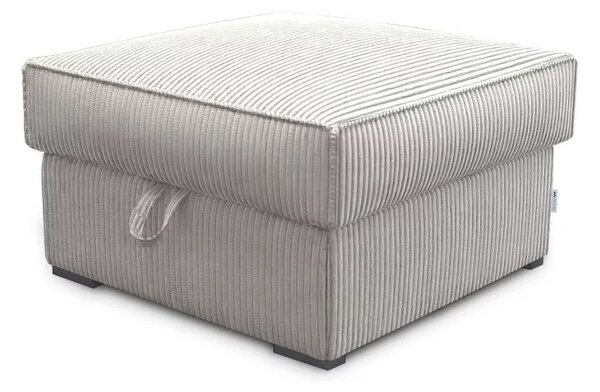 Světle béžový taburet SMART COSARO s úložným prostorem 65x65 cm