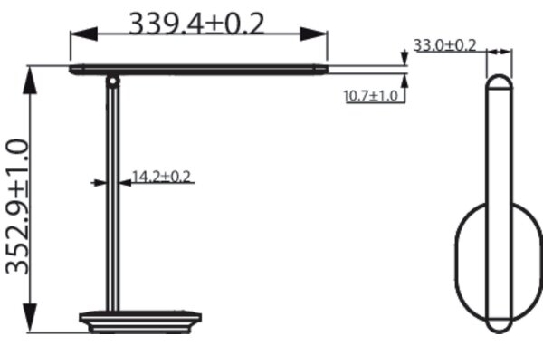 Philips - LED Dotyková stolní lampa IVORY LED/5W/5V 2700/3600/5000K CRI 90