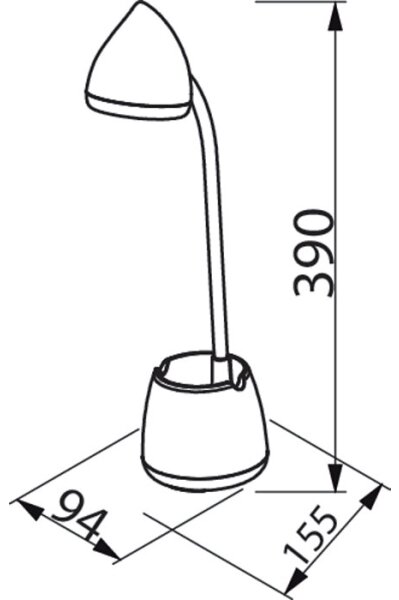 Philips - LED Dotyková stolní lampa HAT LED/4,5W/5V 3000/4000/5700K CRI 90