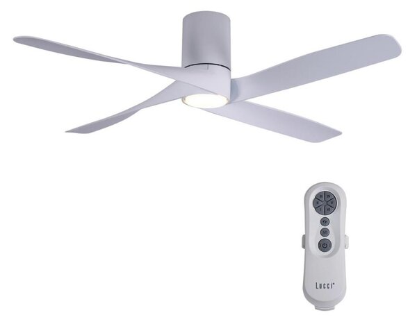 Lucci air 213350 - LED Stmívatelný ventilátor RIVIERA 1xGX53/12W/230V bílá + DO