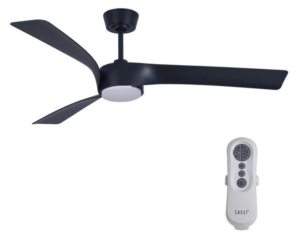 Lucci air 213358 - LED Stmívatelný ventilátor LINE 1xGX53/12W/230V černá + DO