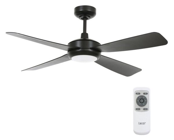 Lucci air 213303- LED Stmívatelný ventilátor SLIPSTREAM 1xGX53/12W/230V černá+DO