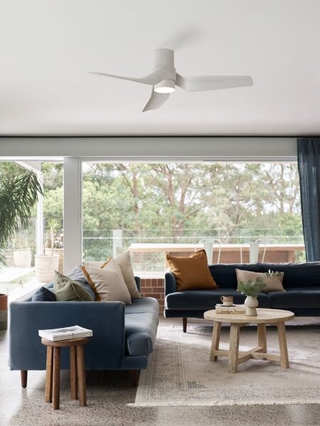 Lucci air 213353 - LED Stmívatelný ventilátor NAUTICA 1xGX53/12W/230V bílá + DO