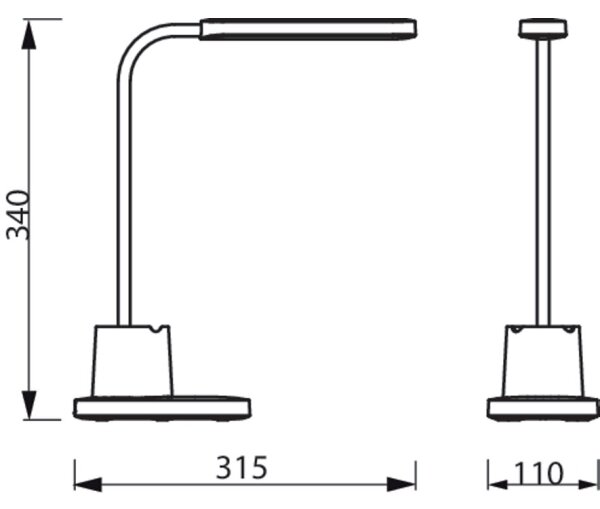 Philips - LED Stmívatelná dotyková stolní lampa BUCKET LED/7W/5V 1800 mAh CRI 90