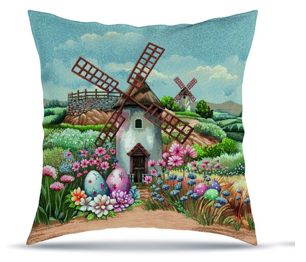 Velikonoční gobelínový návlek na polštář 42x42 cm MI08 Barva Vícebarevná Rozměry 42x42 cm
