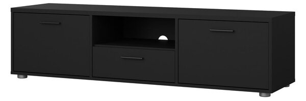 Černý TV stolek 147x38 cm Media – Tvilum