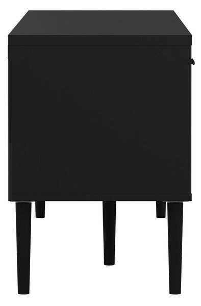Černý TV stolek 177x57 cm Media – Tvilum