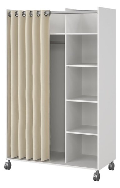 Bílo-béžová šatní skříň 100x160 cm Kit – Tvilum