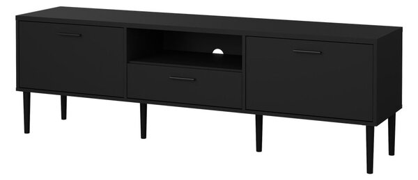 Černý TV stolek 177x57 cm Media – Tvilum