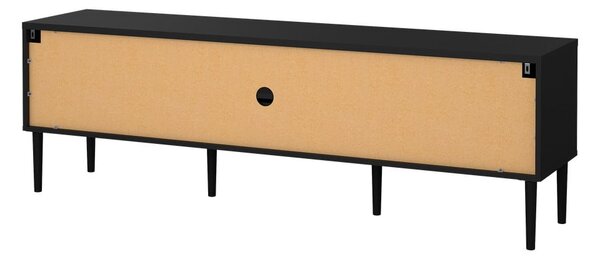 Černý TV stolek 177x57 cm Media – Tvilum