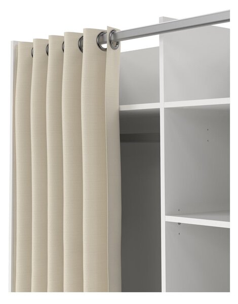 Bílo-béžová šatní skříň 100x160 cm Kit – Tvilum