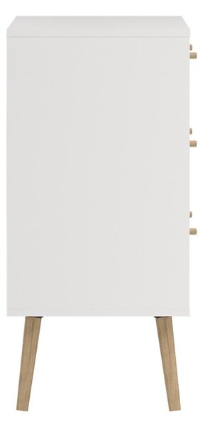 Bílá nízká komoda 99x82 cm Bodo – Tvilum