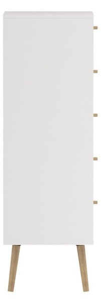 Bílá vysoká komoda 50x120 cm Bodo – Tvilum