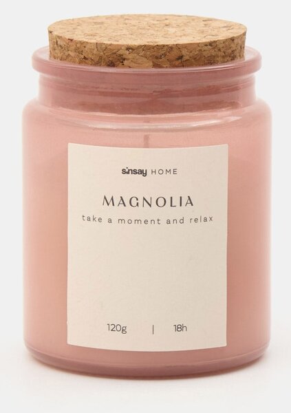 Sinsay - Vonná svíčka Magnolia - pastelová růžová