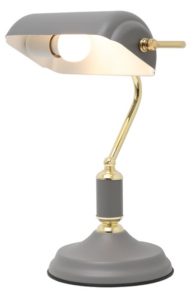 Zuma Line Stolní lampička Zumaline Roma v. 36,5 cm, E27 Barva: Šedá